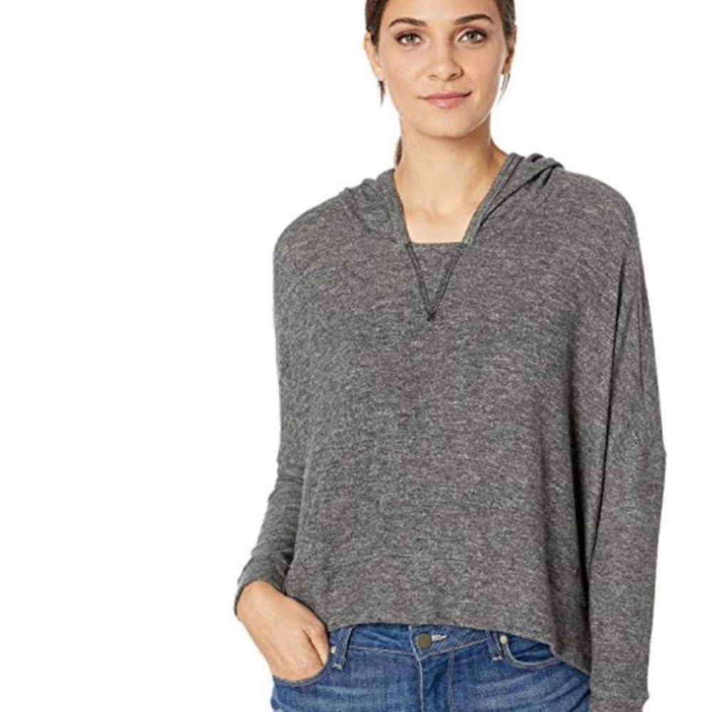 NEW Cropped hoodie with love freely stitch on hood